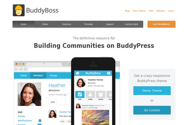 Site using BuddyPress plugin